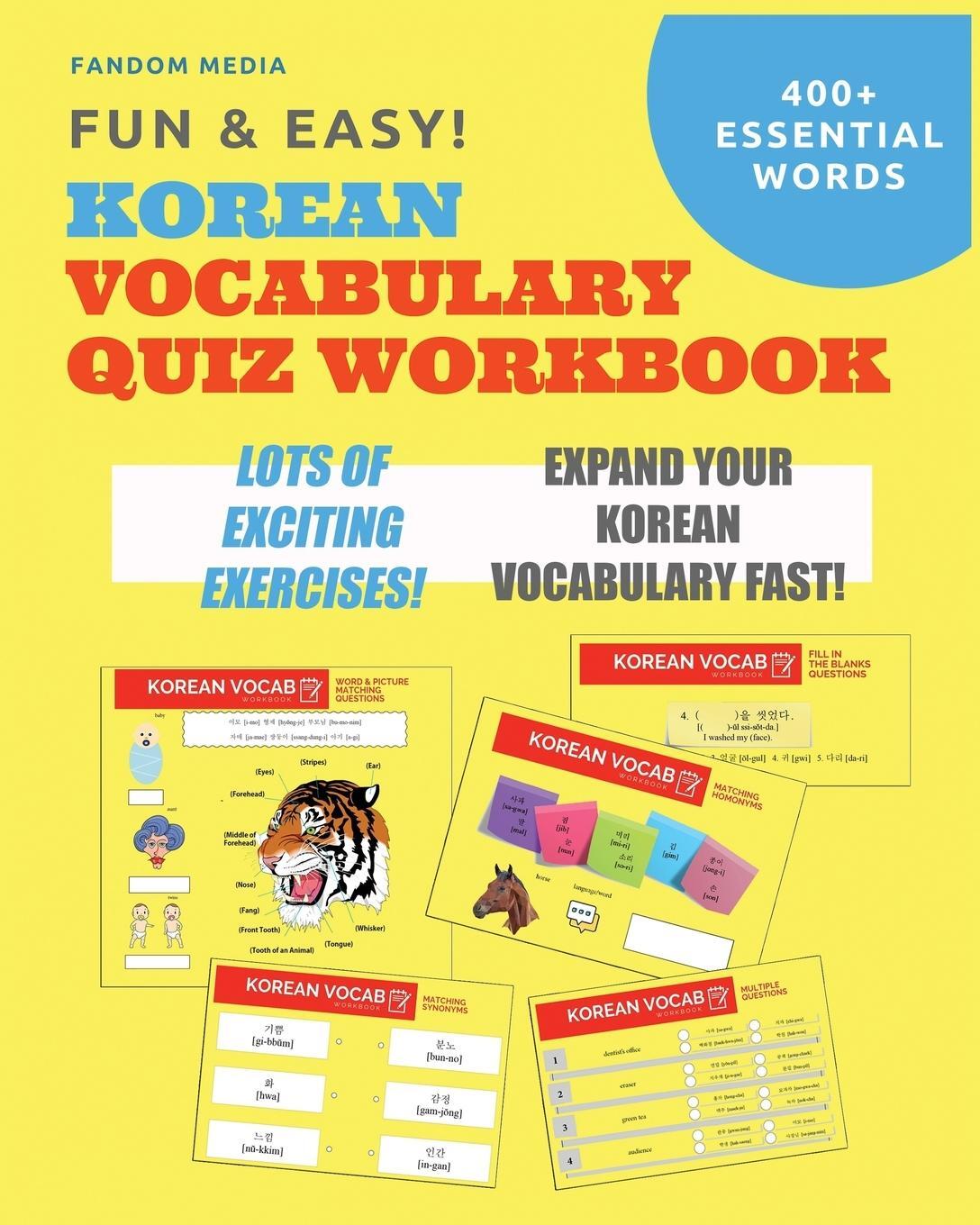 Cover: 9791188195480 | Fun and Easy! Korean Vocabulary Quiz Workbook | Fandom Media | Buch