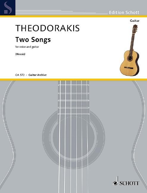 Cover: 9790001205207 | Two Songs | Mikis Theodorakis | Buch | Blatt | Deutsch | 2019