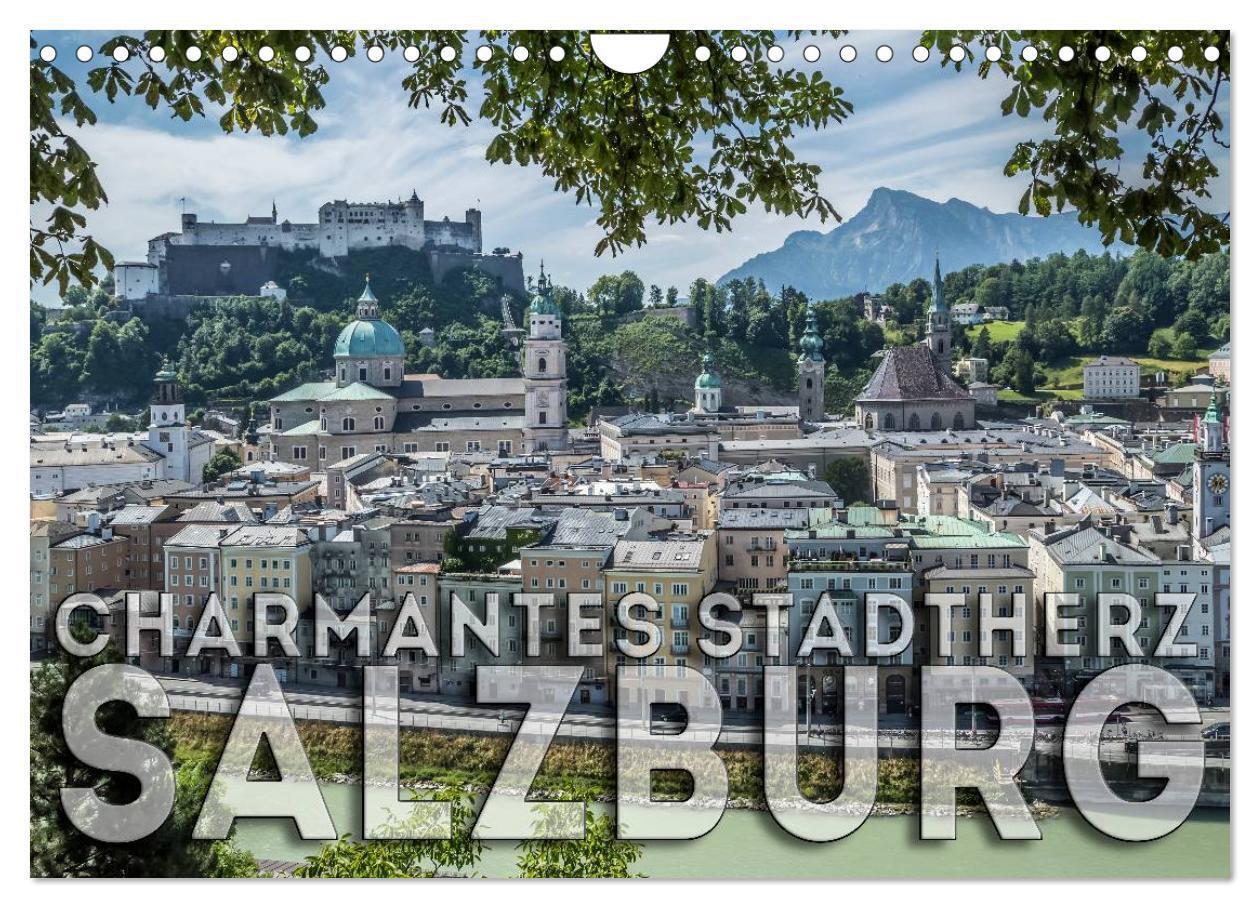 Cover: 9783435594795 | Charmantes Stadtherz SALZBURG (Wandkalender 2025 DIN A4 quer),...