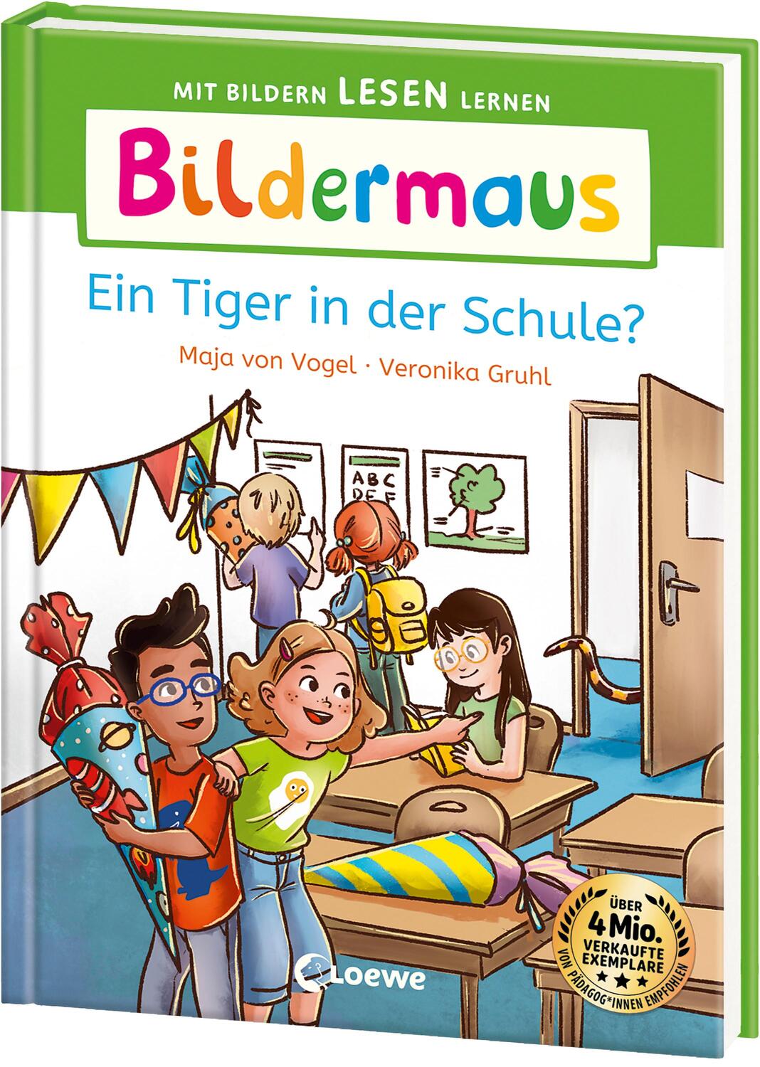 Cover: 9783743216174 | Bildermaus - Ein Tiger in der Schule? | Maja von Vogel | Buch | 48 S.