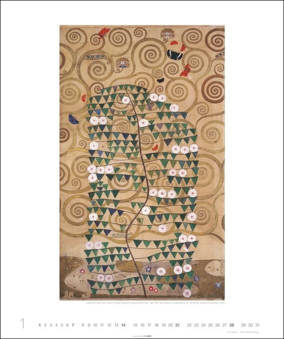 Bild: 9783840084997 | Gustav Klimt Edition Kalender 2024. Hochwertiger Wandkalender mit...
