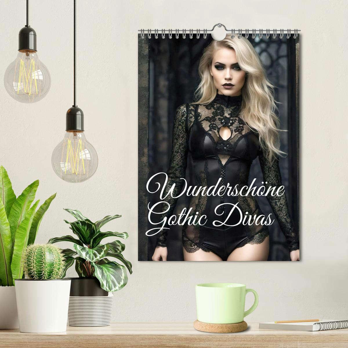 Bild: 9783457126837 | Wunderschöne Gothic Divas (Wandkalender 2025 DIN A4 hoch), CALVENDO...