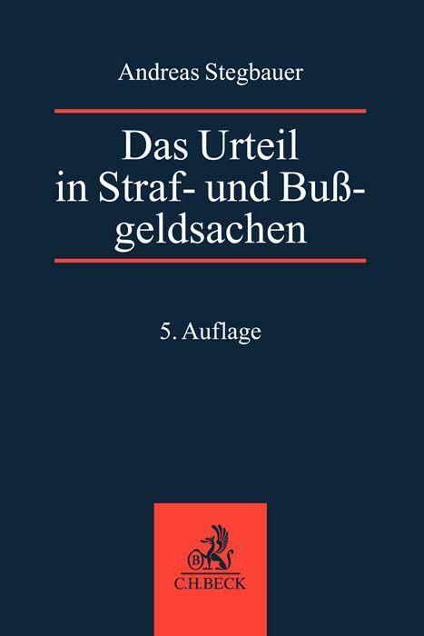Cover: 9783406786822 | Das Urteil in Straf- und Bußgeldsachen | Bernd Rösch | Taschenbuch