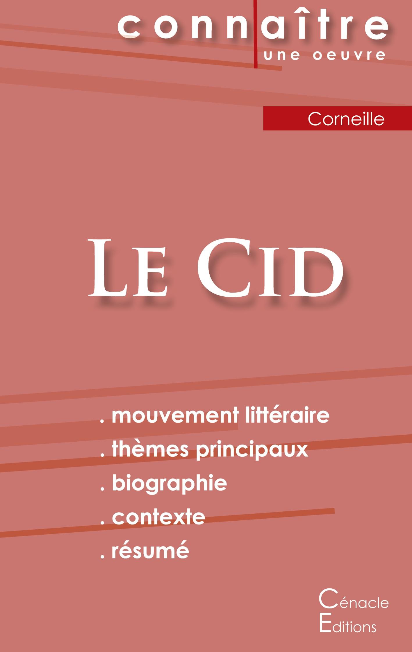 Cover: 9782367886565 | Fiche de lecture Le Cid de Corneille (Analyse littéraire de...