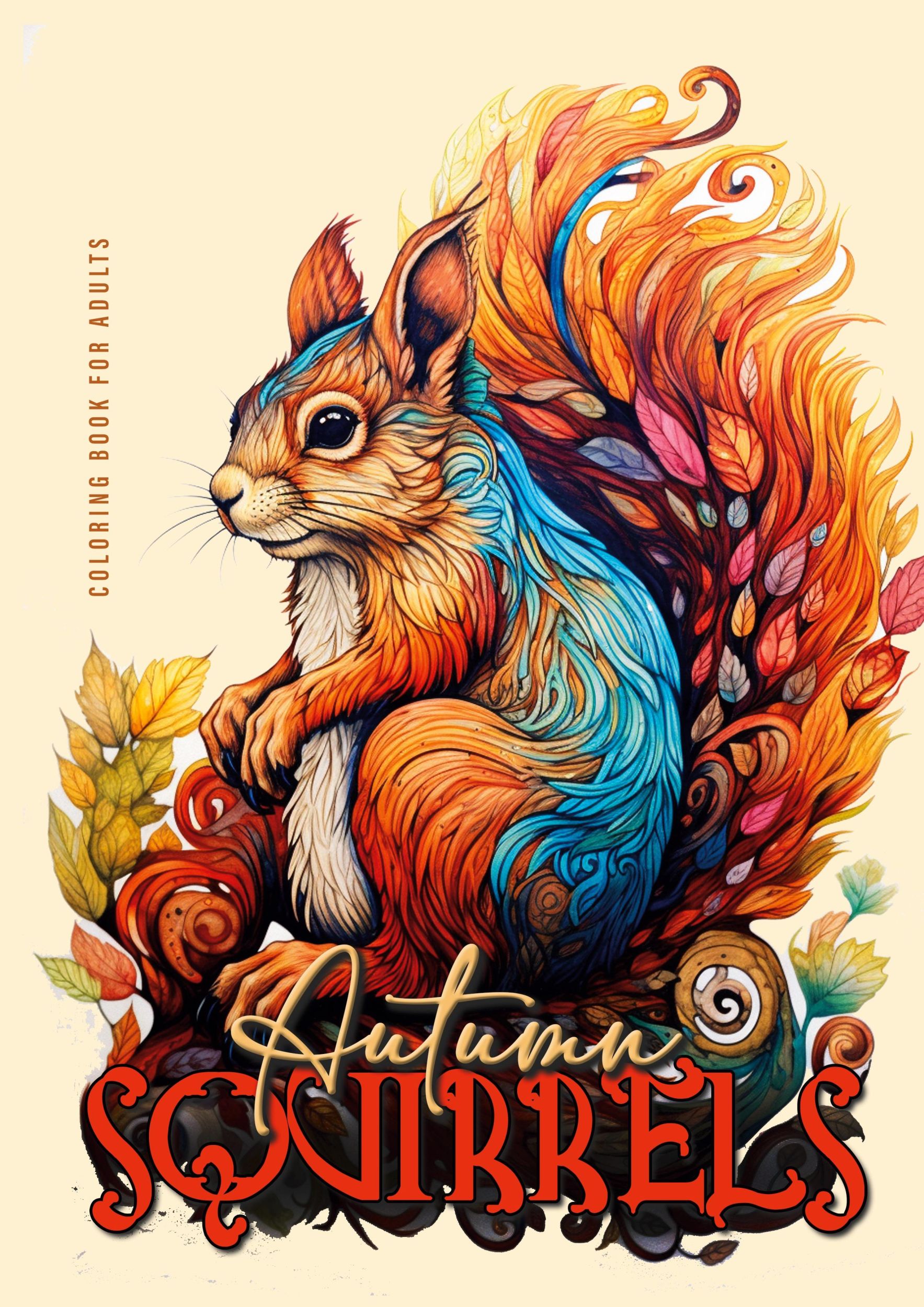 Cover: 9783758418822 | Autumn Squirrels Coloring Book for Adults | Monsoon Publishing | Buch