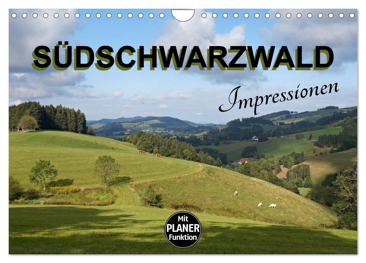 Cover: 9783435525058 | Südschwarzwald - Impressionen (Wandkalender 2025 DIN A4 quer),...