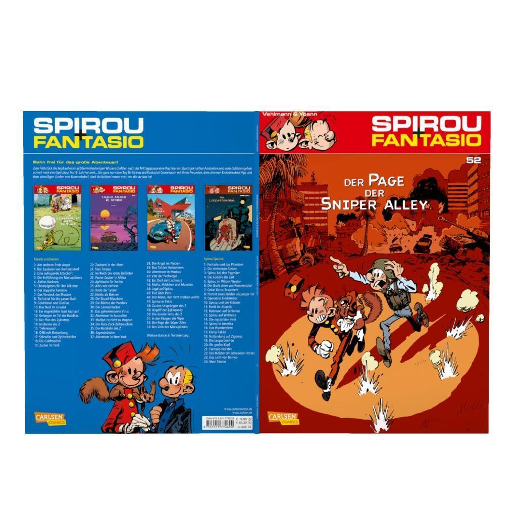 Bild: 9783551774620 | Spirou &amp; Fantasio 52: Der Page der Sniper Alley | Fabien Vehlmann