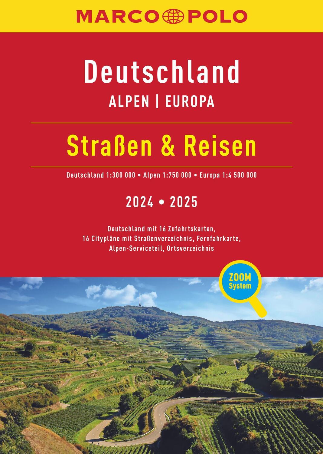 Cover: 9783575016690 | MARCO POLO Straßen & Reisen 2024/2025 Deutschland 1:300.000 | Buch
