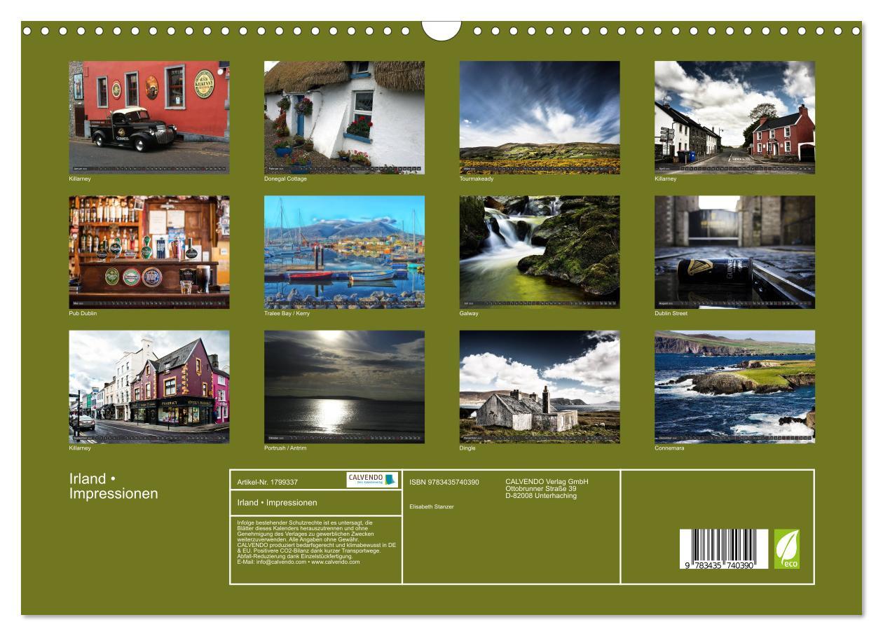 Bild: 9783435740390 | Irland ¿ Impressionen (Wandkalender 2025 DIN A3 quer), CALVENDO...