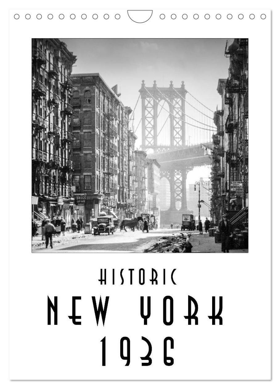 Cover: 9781325876945 | Historic New York 1936 (Wall Calendar 2024 DIN A4 portrait),...