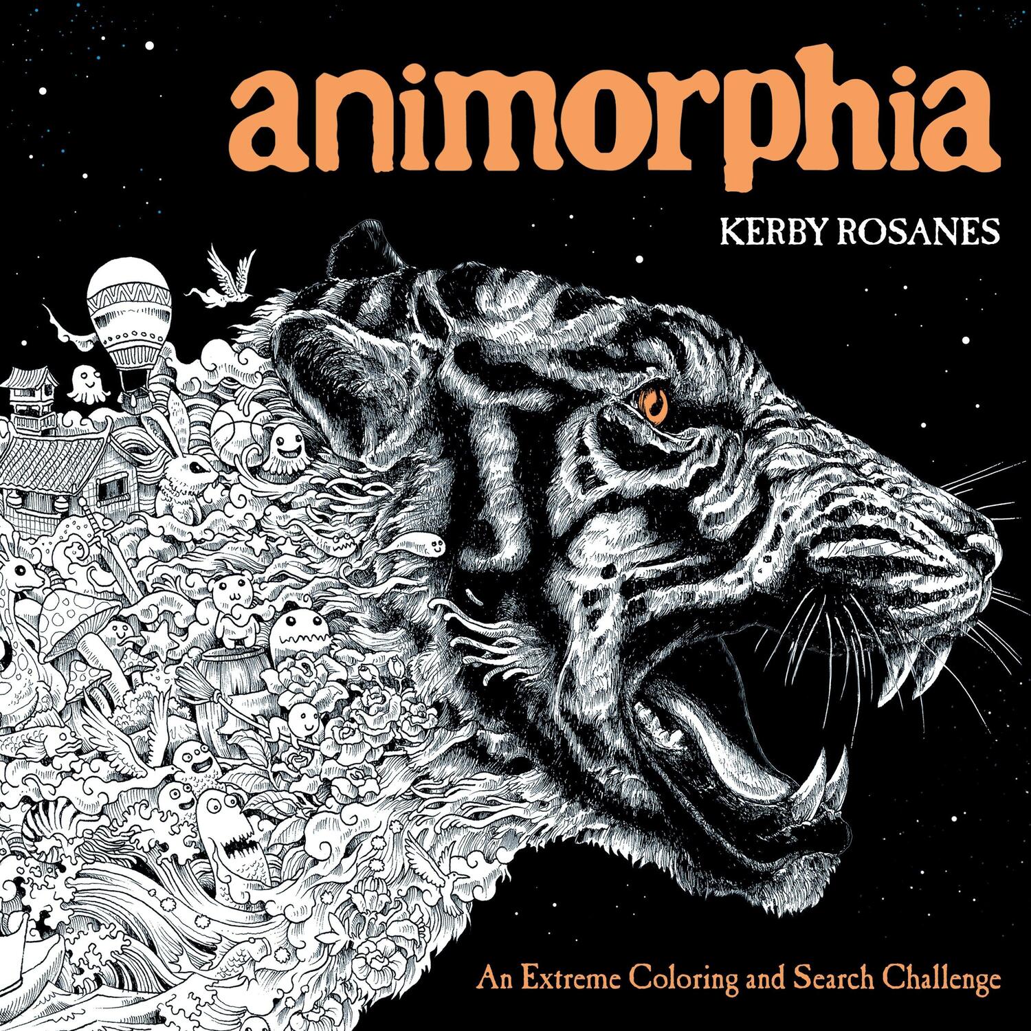Cover: 9780147518361 | Animorphia | An Extreme Coloring and Search Challenge | Kerby Rosanes