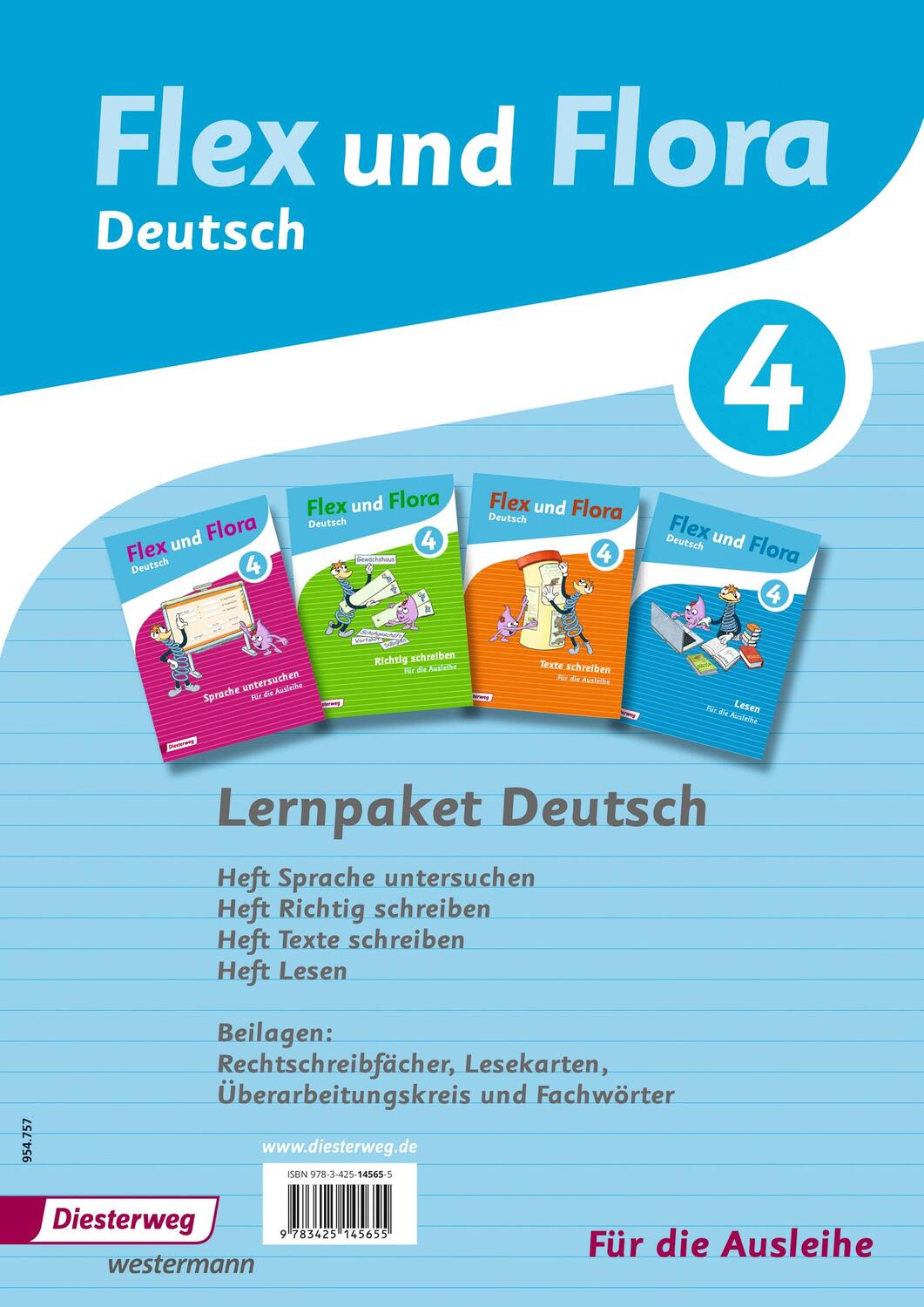 Cover: 9783425145655 | Flex und Flora. Paket Deutsch 4: Für die Ausleihe | Ausgabe 2013