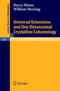 Cover: 9783540066590 | Universal Extensions and One Dimensional Crystalline Cohomology | Buch