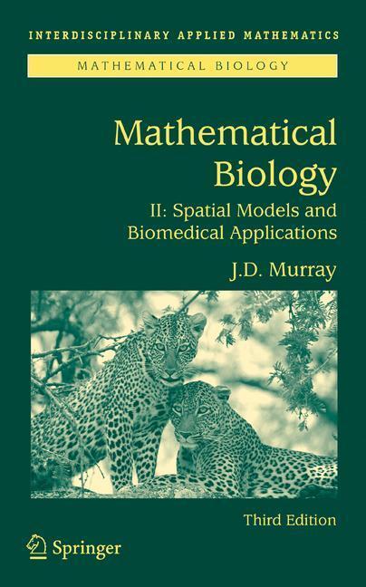 Cover: 9780387952284 | Mathematical Biology II | Spatial Models and Biomedical Applications