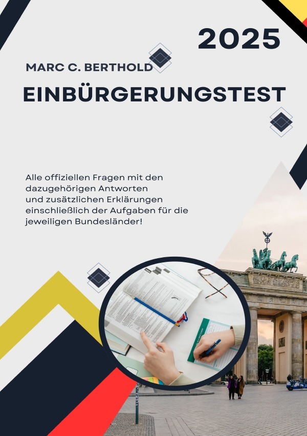 Cover: 9783818735531 | Einbürgerungstest 2025 - Alle Fragen mit Antworten | DE | Berthold