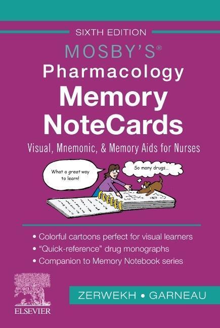 Cover: 9780323661911 | Mosby's Pharmacology Memory NoteCards | JoAnn Zerwekh (u. a.) | Buch