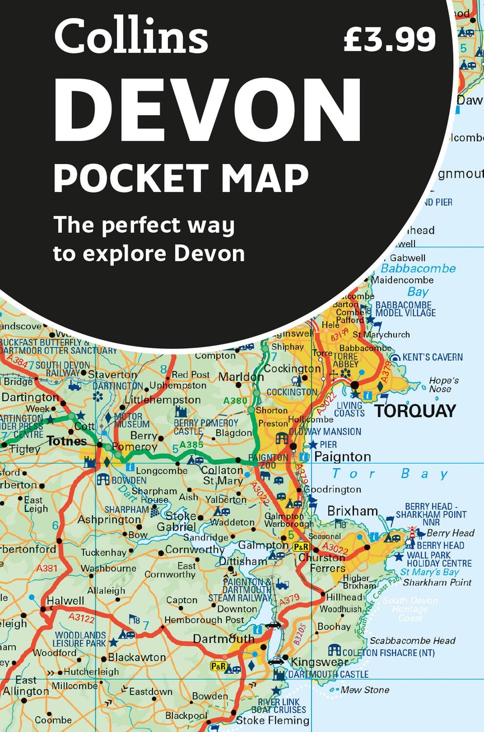 Cover: 9780008520670 | Devon Pocket Map | The Perfect Way to Explore Devon | Collins Maps