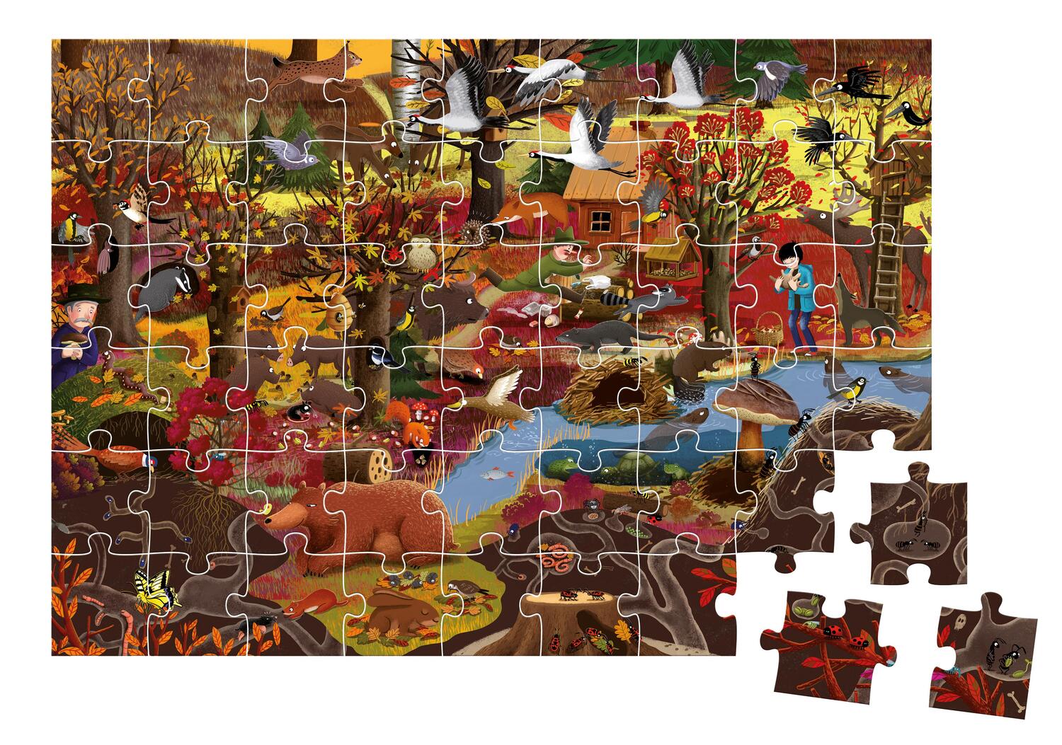Bild: 4260671130789 | Ein Jahr im Wald - Herbst - Puzzle | Spiel | N3078 | Deutsch | 2021