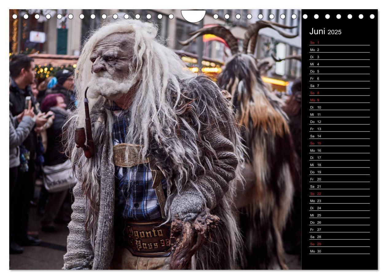 Bild: 9783435175390 | Krampus Kalender 2025 (Wandkalender 2025 DIN A4 quer), CALVENDO...