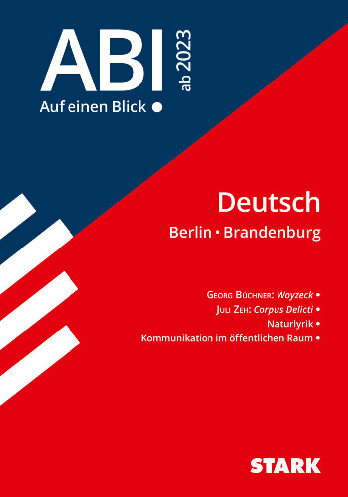 Cover: 9783849053079 | STARK Abi - auf einen Blick! Deutsch Berlin/Brandenburg 2024 | Buch