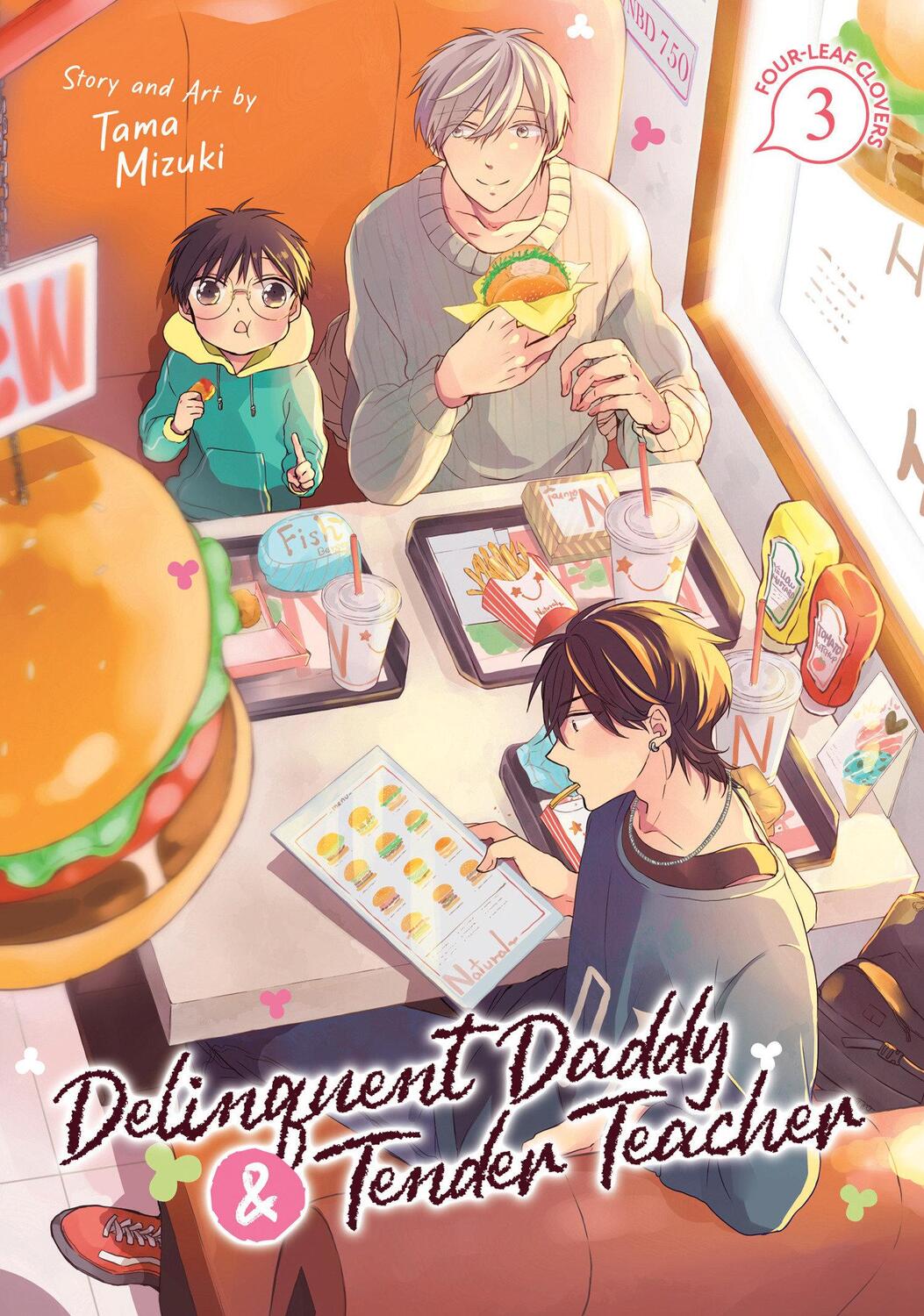 Cover: 9798888433485 | Delinquent Daddy and Tender Teacher Vol. 3: Four-Leaf Clovers | Mizuki