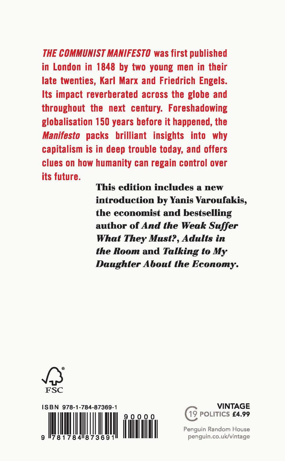 Rückseite: 9781784873691 | The Communist Manifesto | With an introduction by Yanis Varoufakis