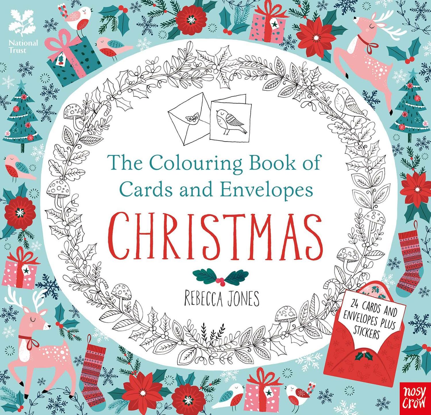 Cover: 9780857637260 | National Trust: The Colouring Book of Cards and Envelopes - Christmas