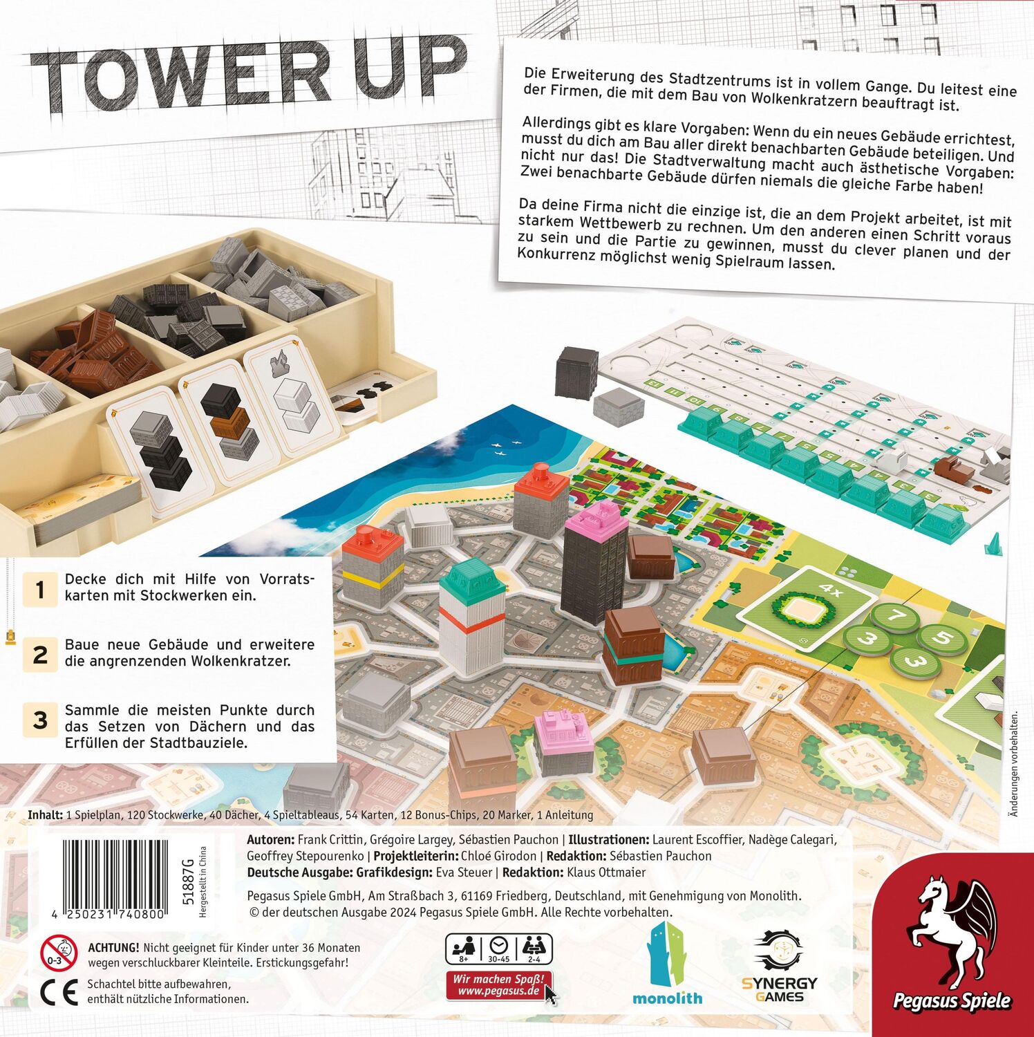 Bild: 4250231740800 | Tower Up | Sébastien Pauchon | Spiel | 51887G | Deutsch | 2024