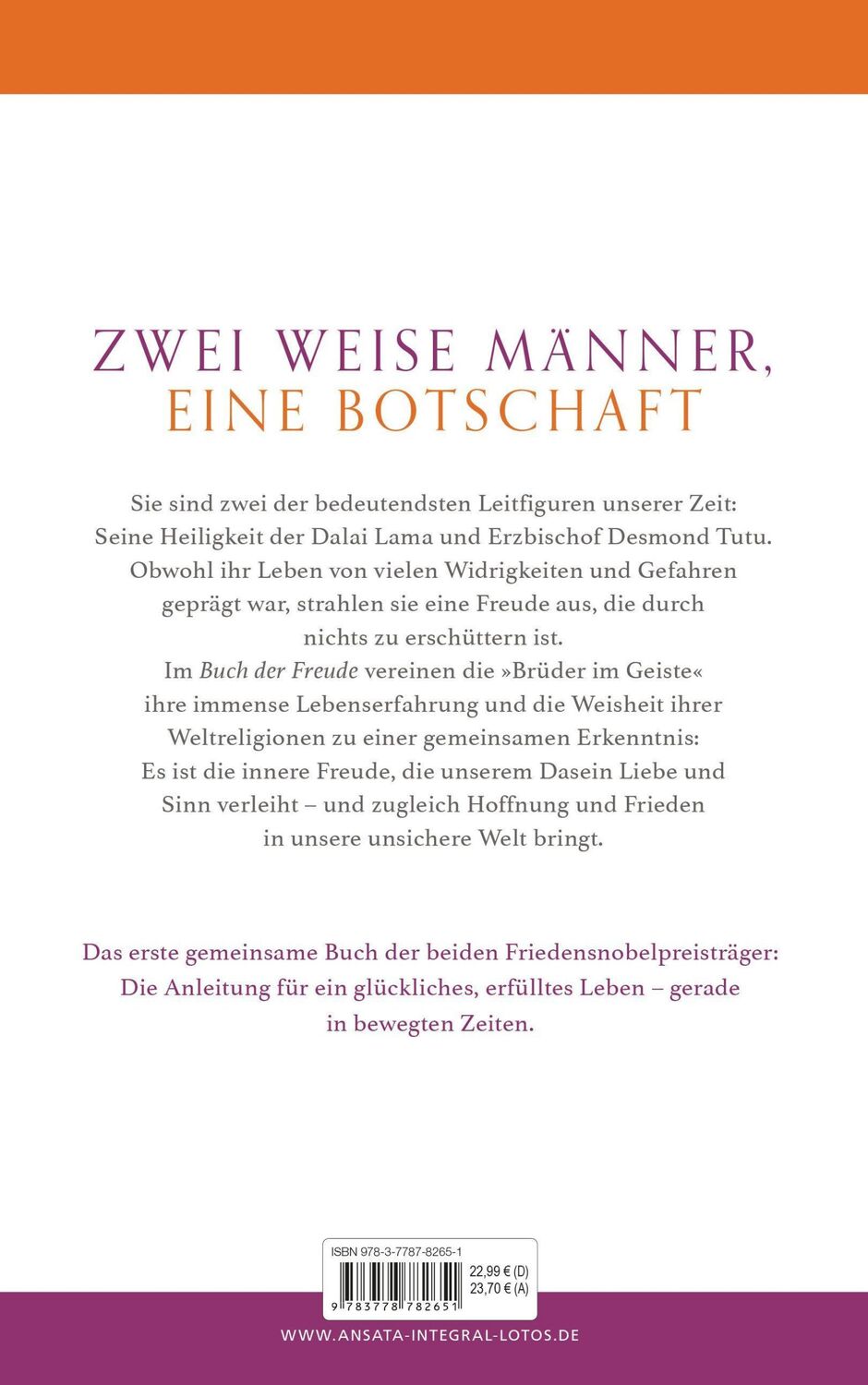 Bild: 9783778782651 | Das Buch der Freude | Dalai Lama (u. a.) | Buch | 380 S. | Deutsch