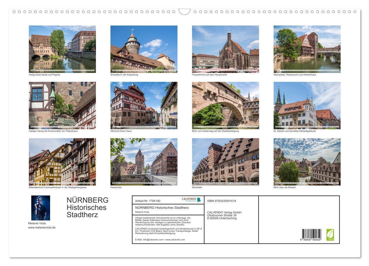 Bild: 9783435591619 | NÜRNBERG Historisches Stadtherz (Wandkalender 2025 DIN A2 quer),...