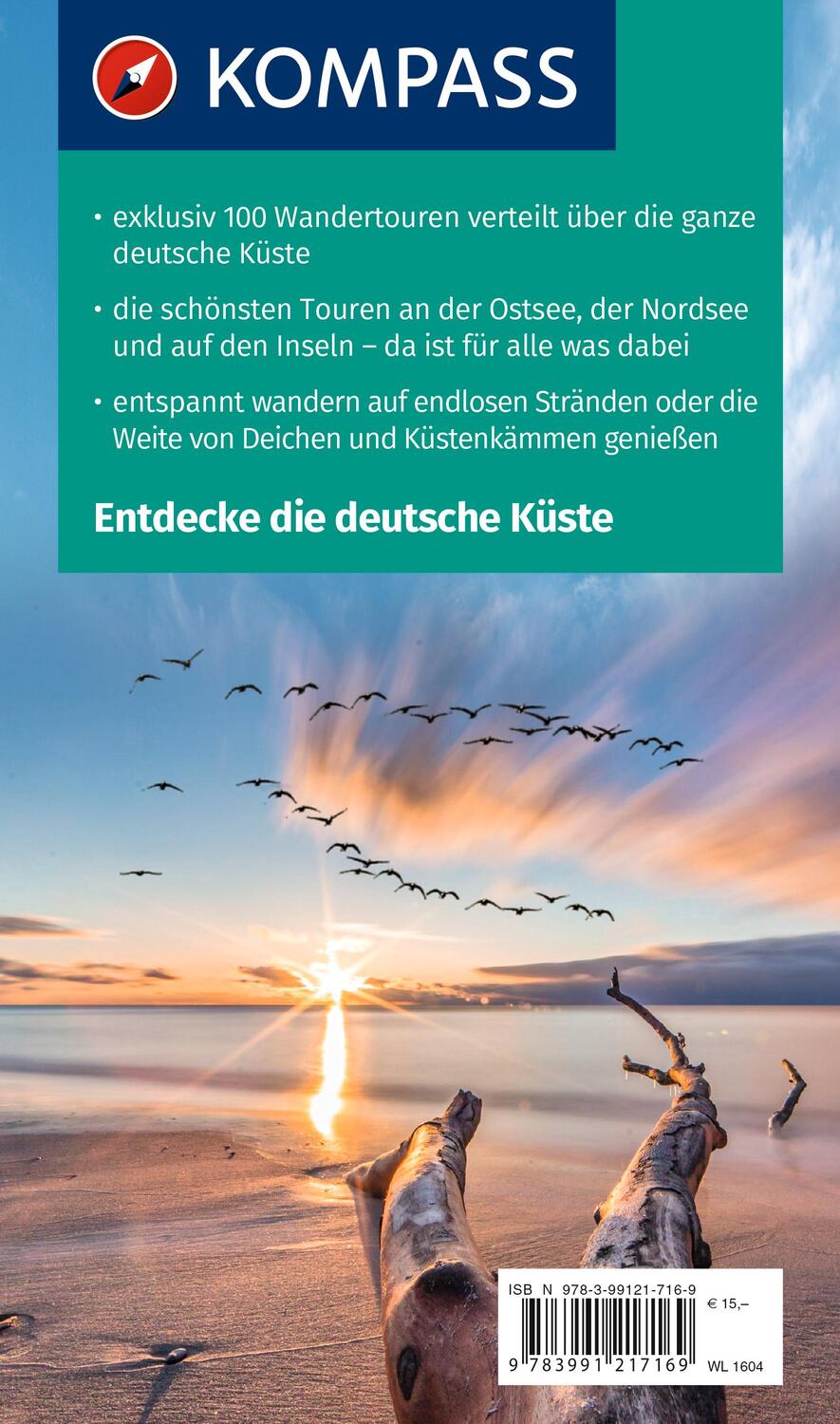 Rückseite: 9783991217169 | KOMPASS Wanderlust Deutsche Küste | Taschenbuch | 256 S. | Deutsch