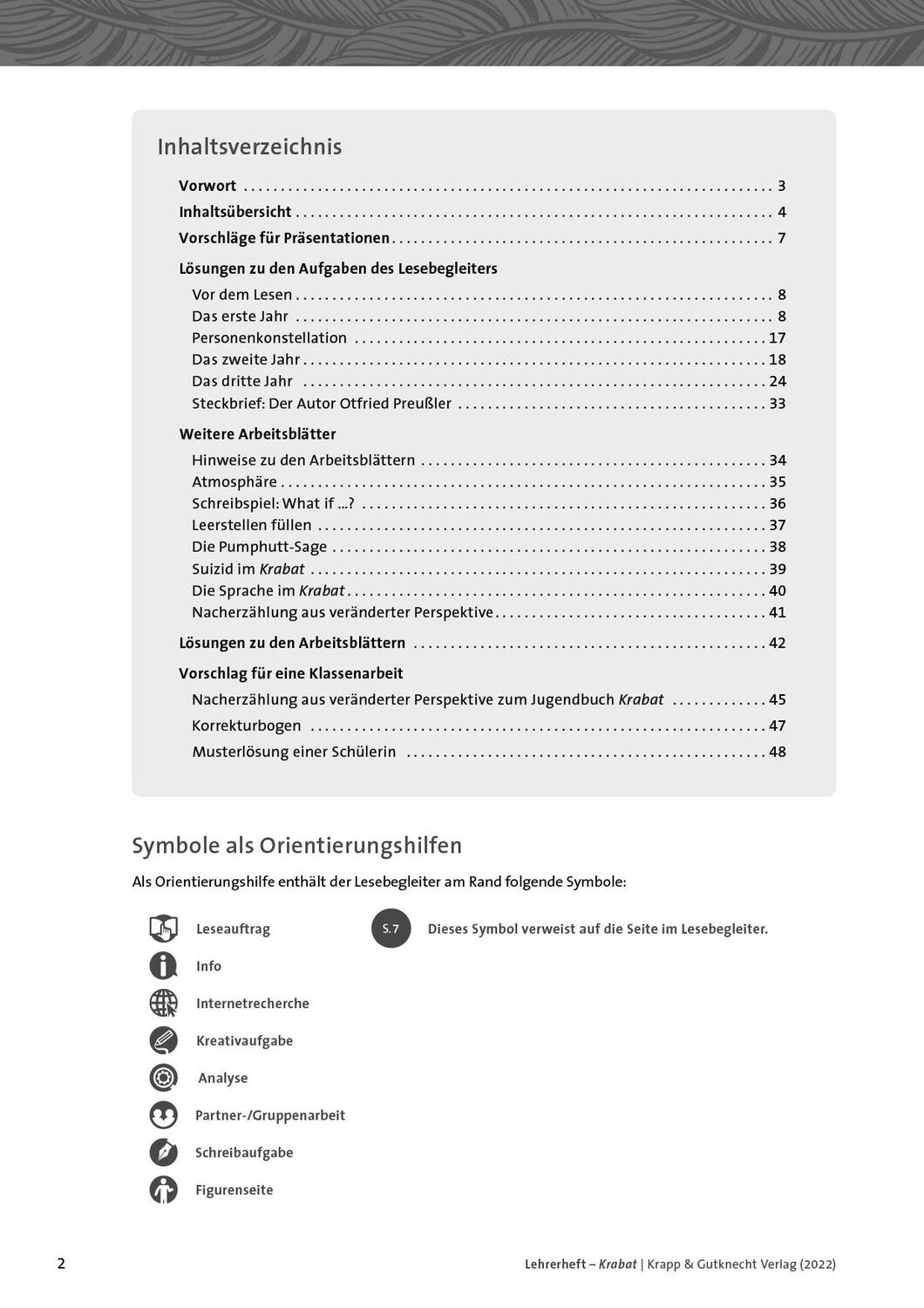 Bild: 9783963231827 | Krabat - Lehrerheft | Otfried Preußler (u. a.) | Broschüre | 48 S.