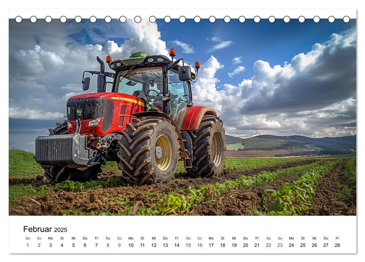 Bild: 9783457174876 | Traktoren Power (Tischkalender 2025 DIN A5 quer), CALVENDO...