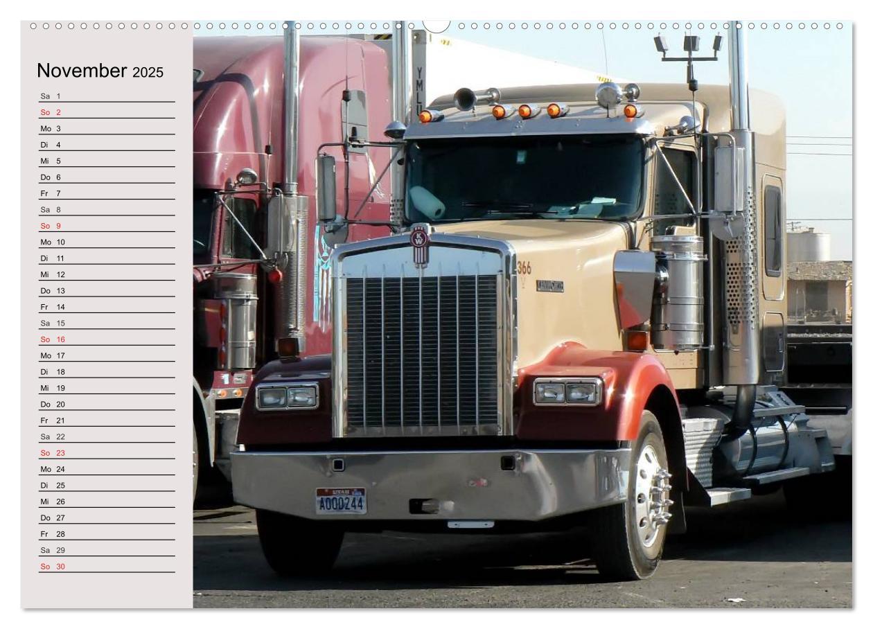 Bild: 9783435483518 | US-Trucks. Faszination Langhauber (Wandkalender 2025 DIN A2 quer),...