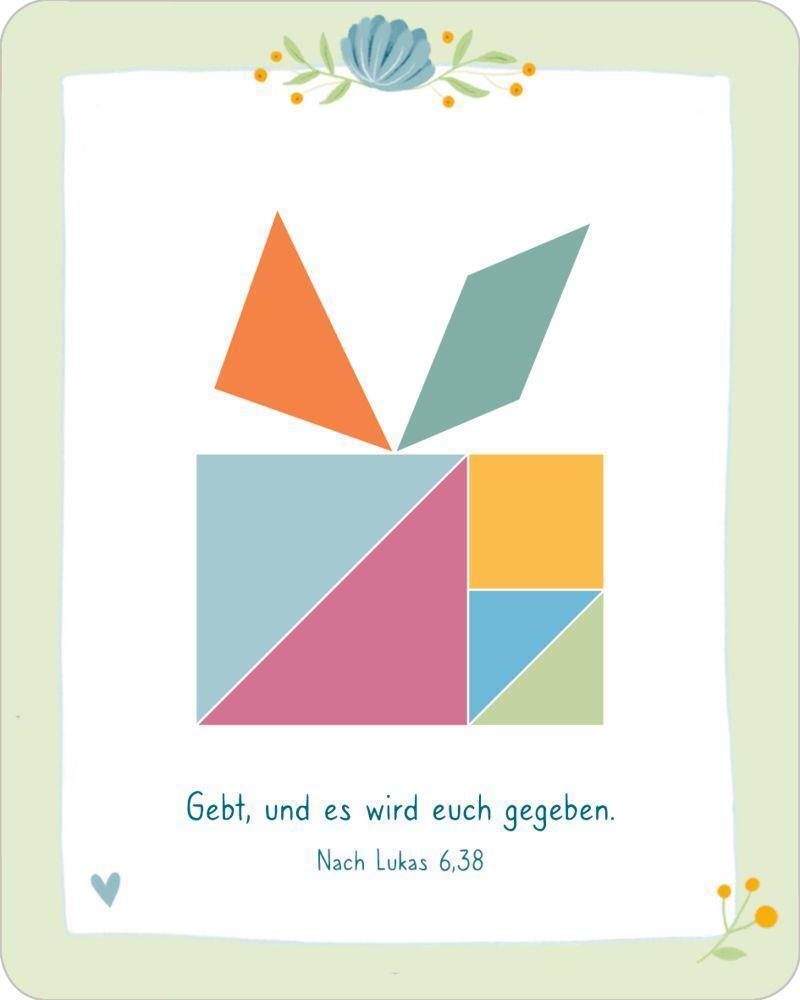 Bild: 4050003717630 | Schachtelspiel - Deine Welt ist bunt | Bibel-Tangram 24 Bilderrätsel