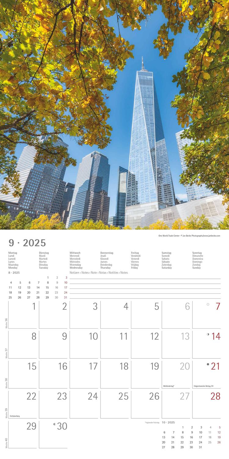 Bild: 4251732340933 | New York 2025 - Broschürenkalender 30x30 cm (30x60 geöffnet) -...
