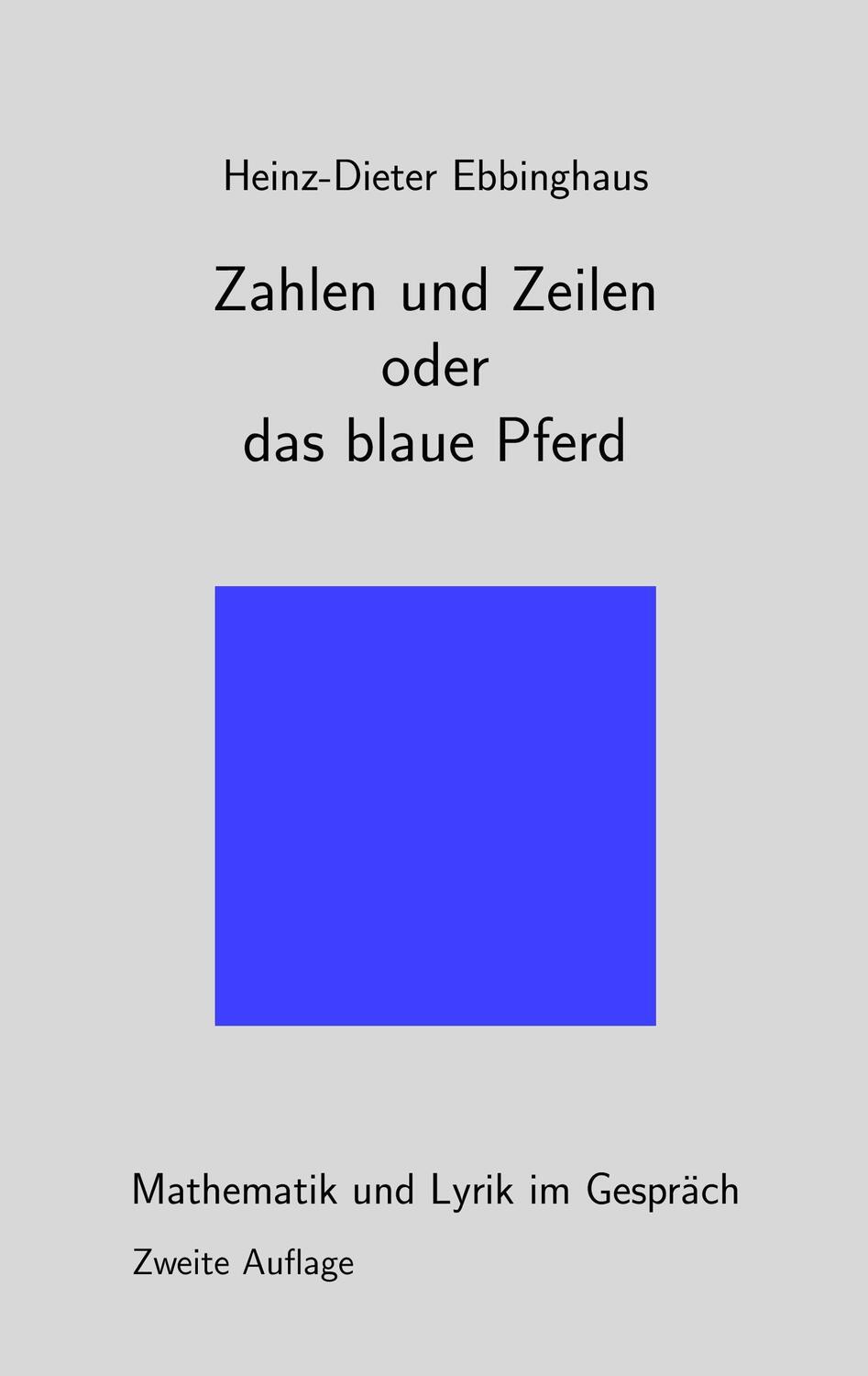 Cover: 9783738693485 | Zahlen und Zeilen oder das blaue Pferd | Heinz-Dieter Ebbinghaus