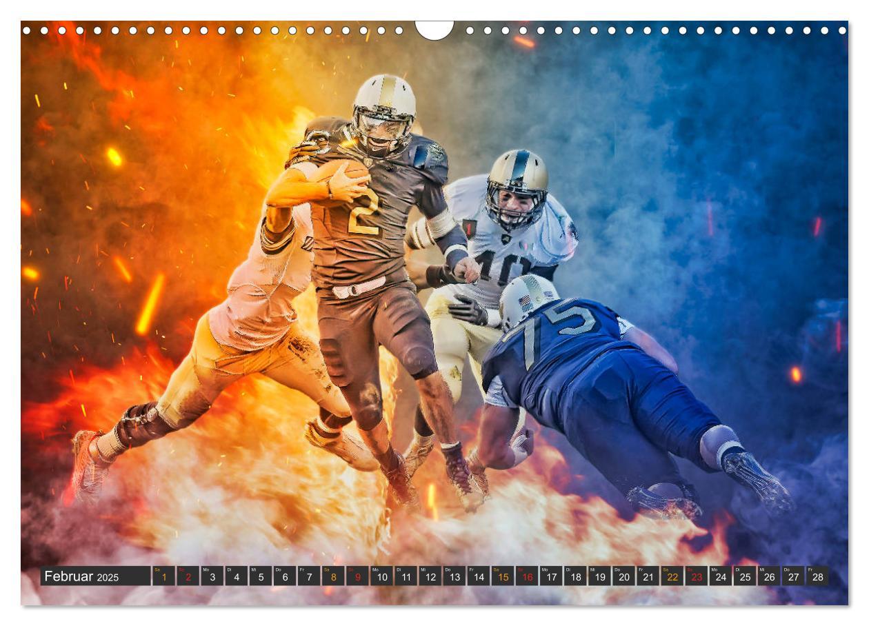 Bild: 9783435154913 | Faszination American Football (Wandkalender 2025 DIN A3 quer),...