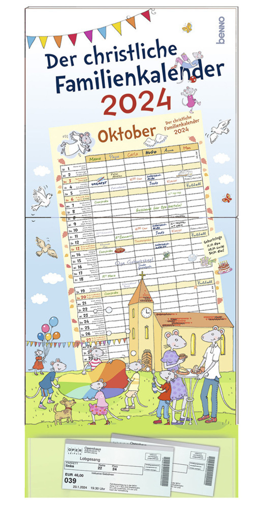 Cover: 9783746262895 | Der christliche Familienkalender 2024 | Kalender | 12 S. | Deutsch