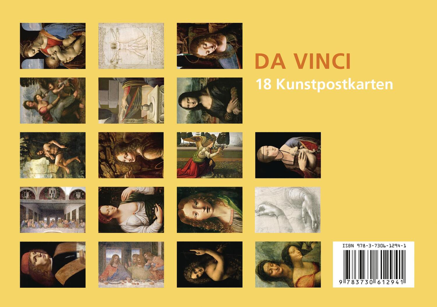 Bild: 9783730612941 | Postkarten-Set Leonardo da Vinci | Stück | Anaconda Postkarten | 20 S.