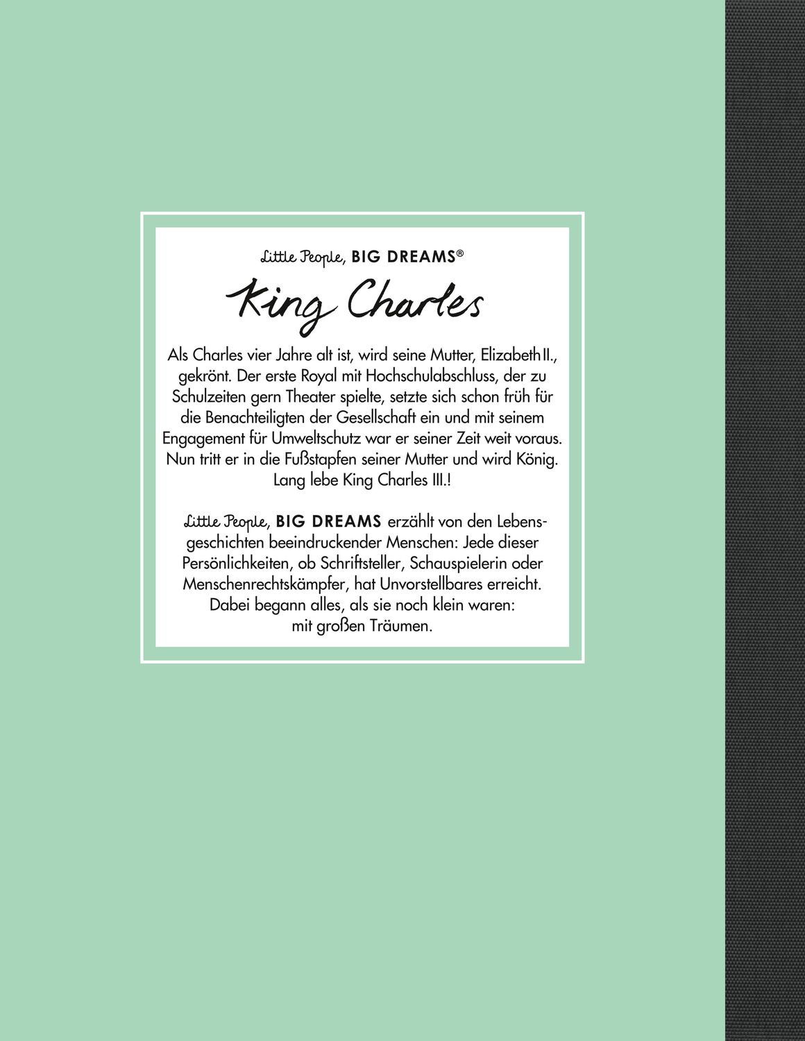 Rückseite: 9783458644019 | King Charles III. | María Isabel Sánchez Vegara | Buch | 32 S. | 2023