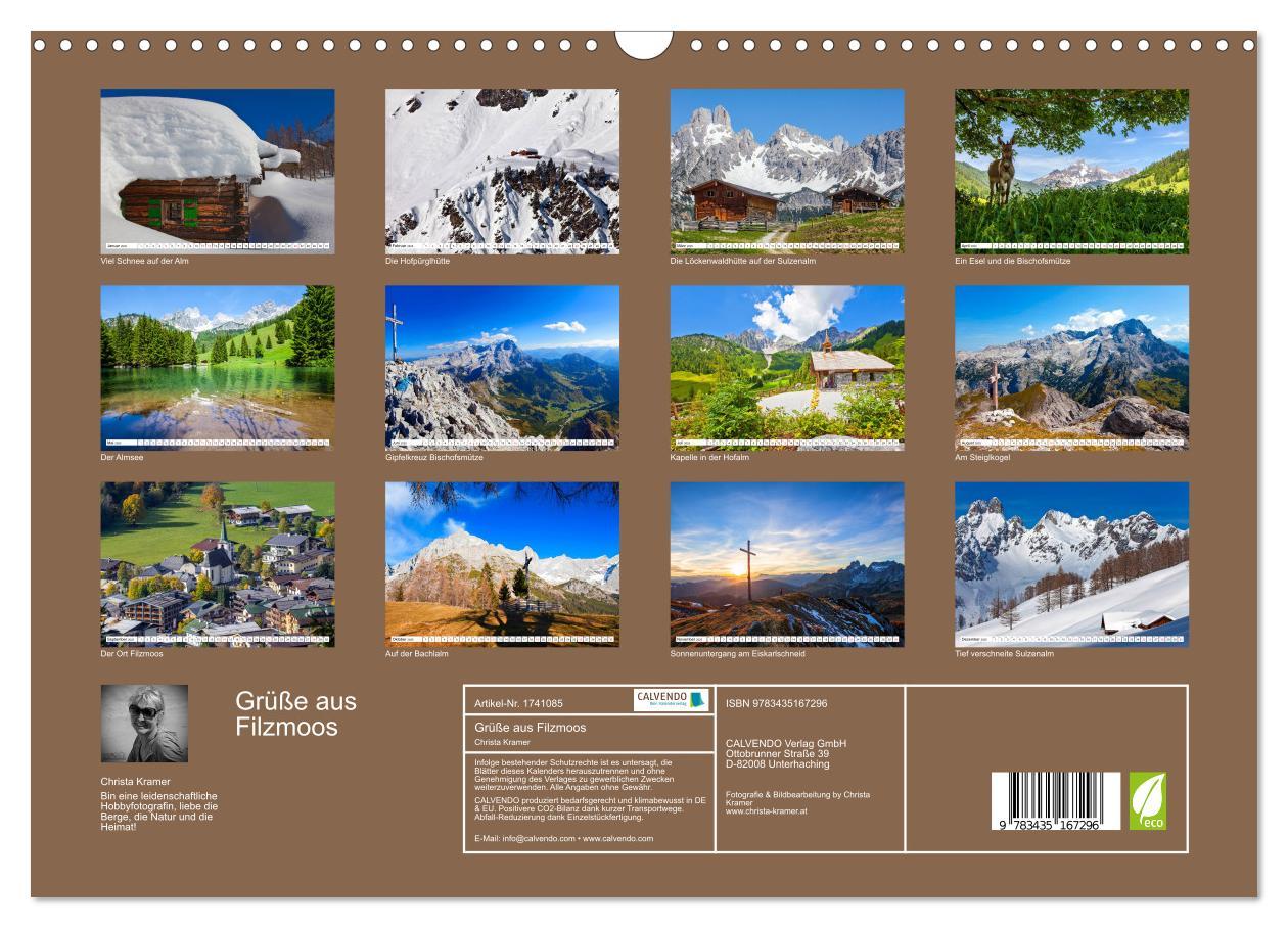 Bild: 9783435167296 | Grüße aus Filzmoos (Wandkalender 2025 DIN A3 quer), CALVENDO...