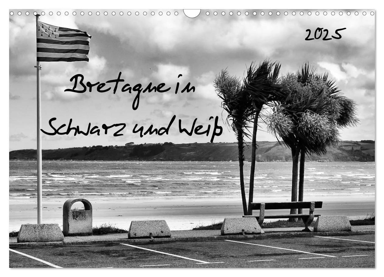 Cover: 9783435660896 | Bretagne in Schwarz und Weiß 2025 (Wandkalender 2025 DIN A3 quer),...