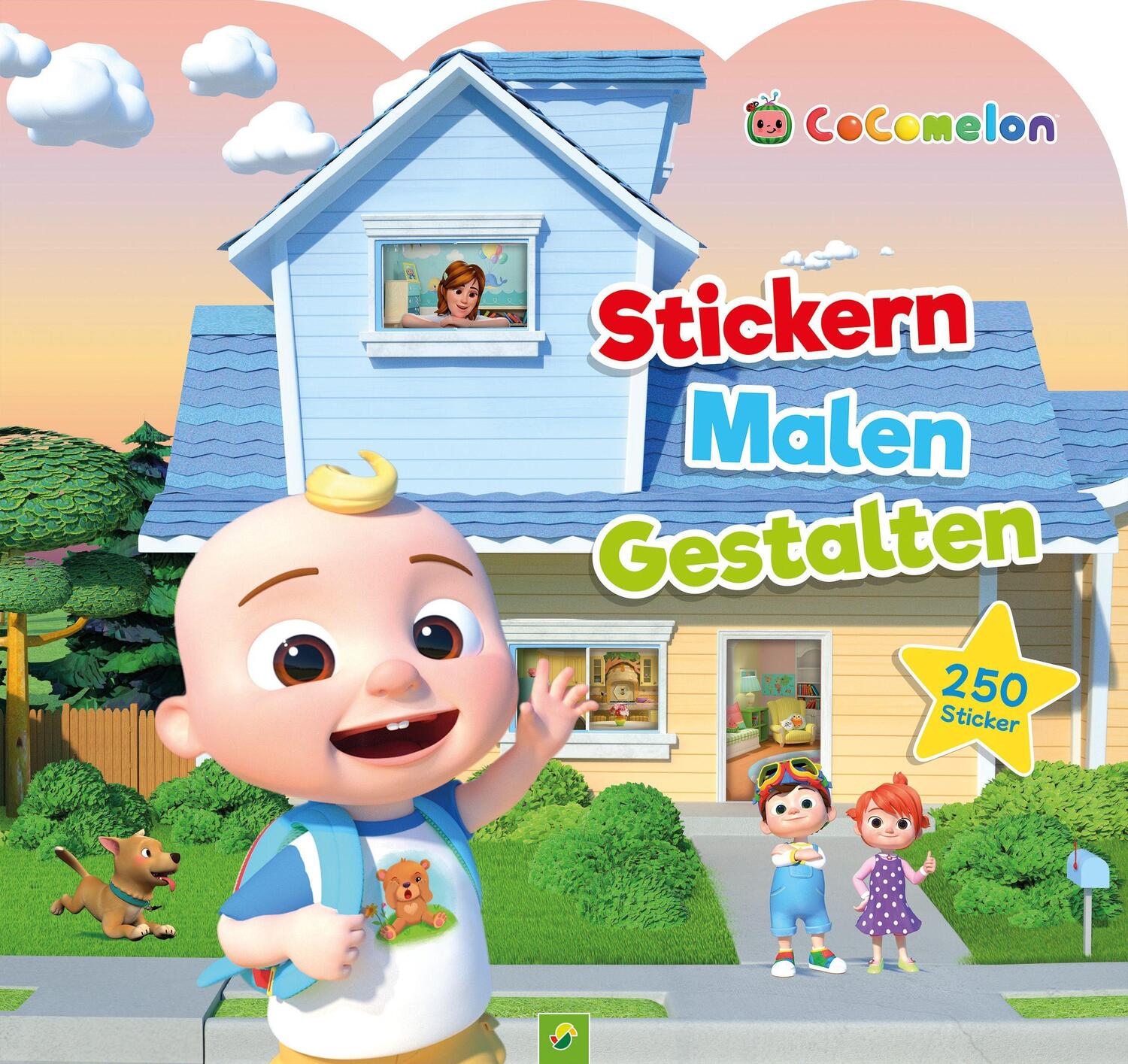 Cover: 9783849932718 | CoComelon - Stickern, Malen, Gestalten: Mit 250 Stickern. Für...