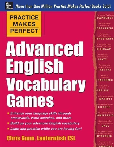 Cover: 9780071841146 | Practice Makes Perfect Advanced English Vocabulary Games | Chris Gunn