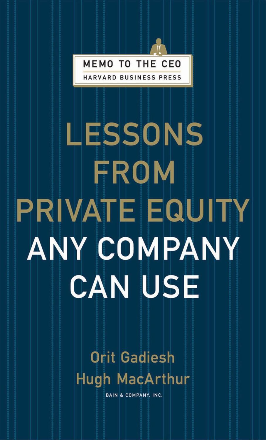 Cover: 9781422124956 | Lessons from Private Equity Any Company Can Use | Macarthur (u. a.)