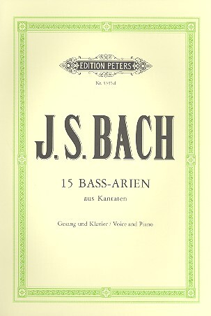 Cover: 9790014015657 | 15 Bass Arias from Cantatas | Johann Sebastian Bach | Buch