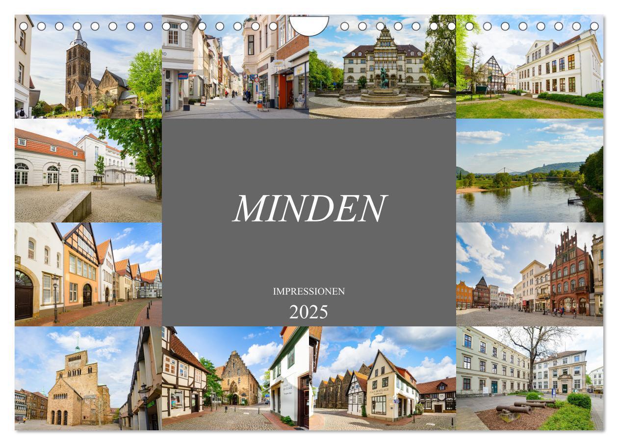 Cover: 9783435053407 | Minden Impressionen (Wandkalender 2025 DIN A4 quer), CALVENDO...