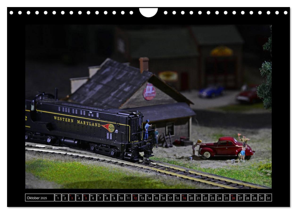 Bild: 9783435760602 | Amerikanische Modelleisenbahnen (Wandkalender 2025 DIN A4 quer),...