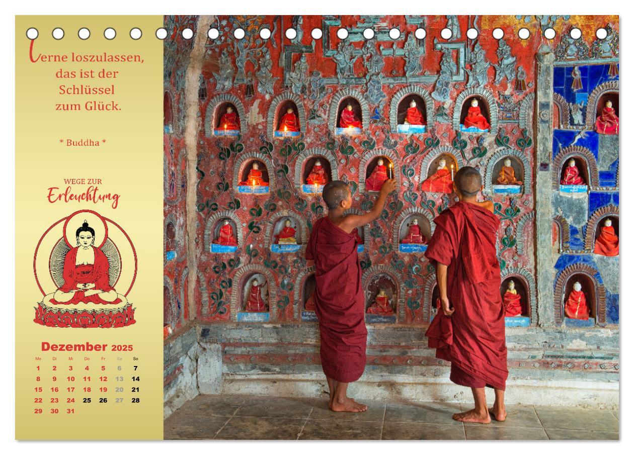 Bild: 9783383907845 | Buddhistische Weisheiten - Wege zur Erleuchtung (Tischkalender 2025...